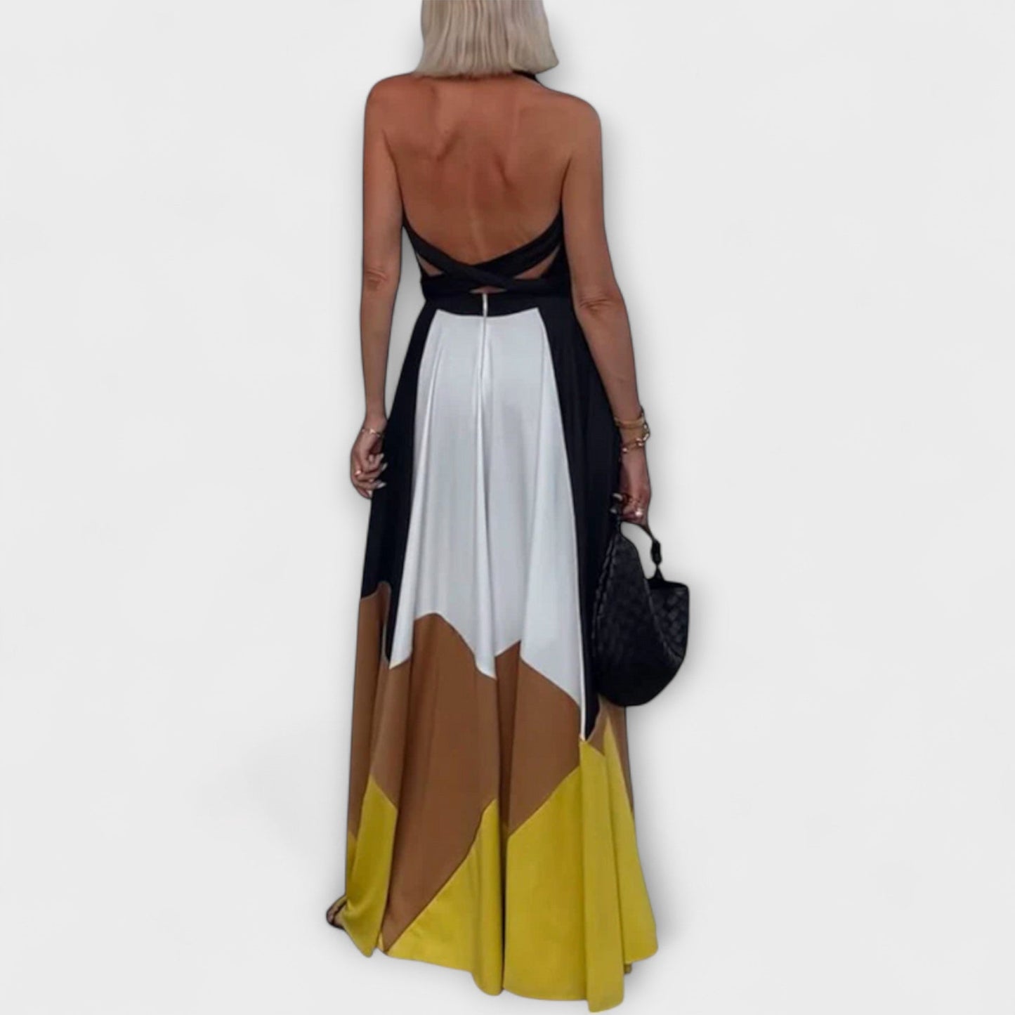 Nava - Long Dress with Open Back