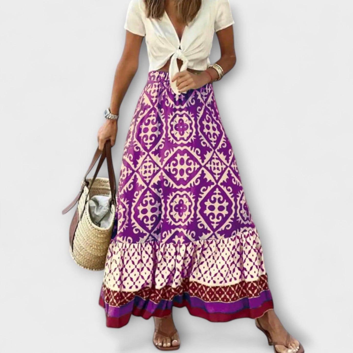 Dagmar - Women's High-Waisted Summer Skirt