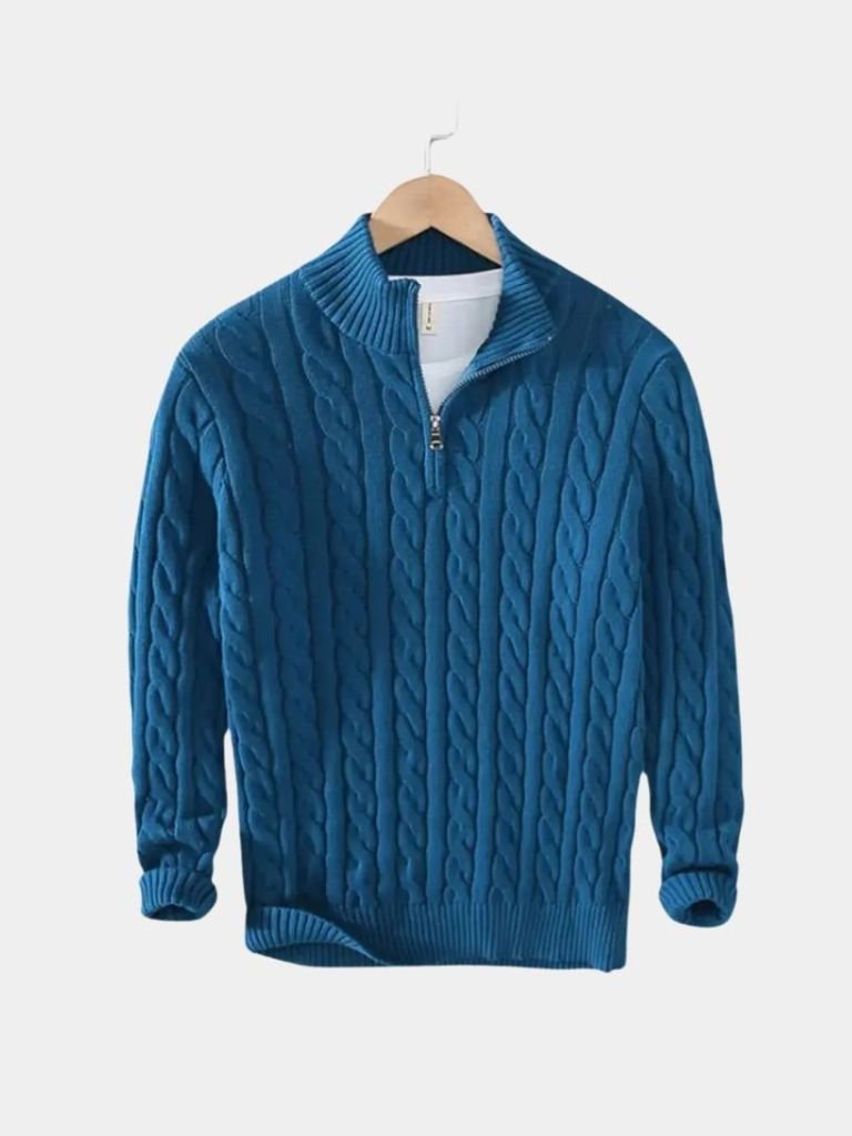 Essential Half Zip Sweater - Cross & Crown - Cross & Crown