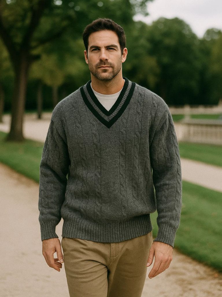 Minimalist V-Neck Sweater