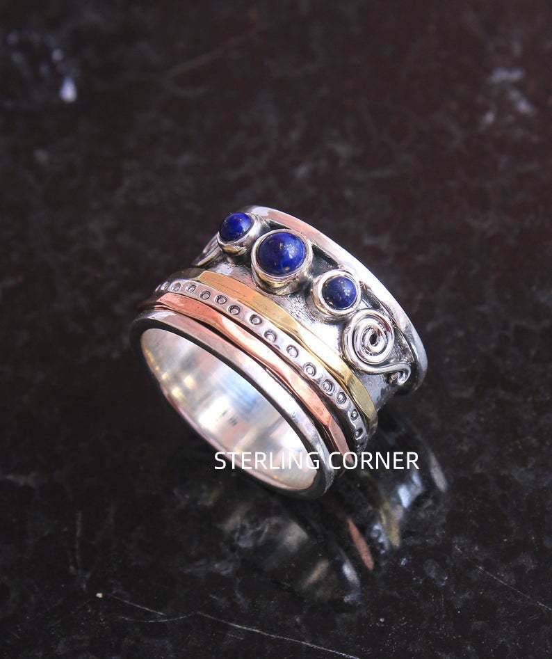 Bohemian Sapphire Meditation Ring