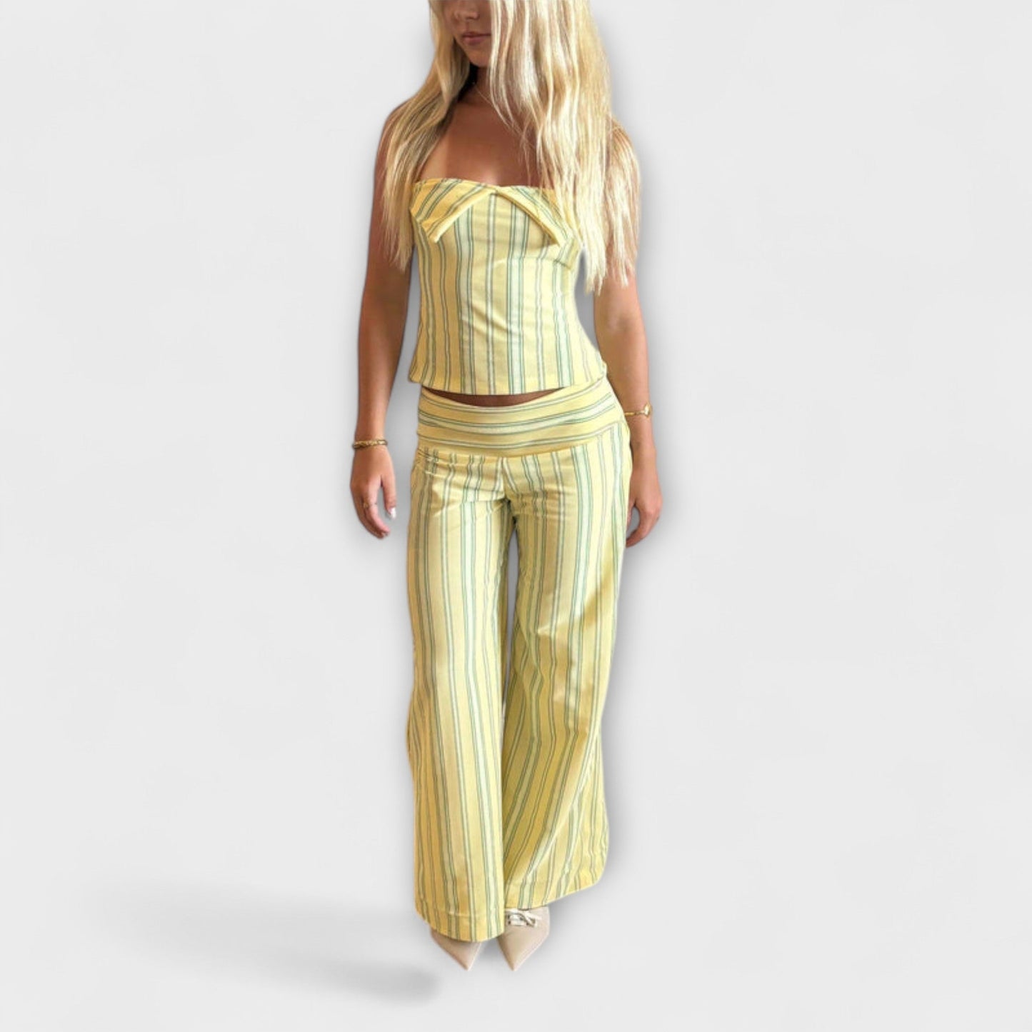 Anastasia - Classic Striped Trouser Ensemble