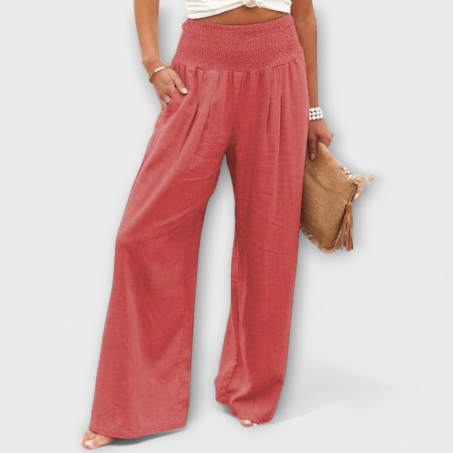 Thearya - Casual Wide Linen Pants