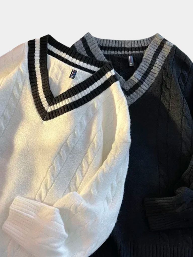 Minimalist V-Neck Sweater